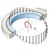 low cost PC40-6 excavator swing circle for excavator